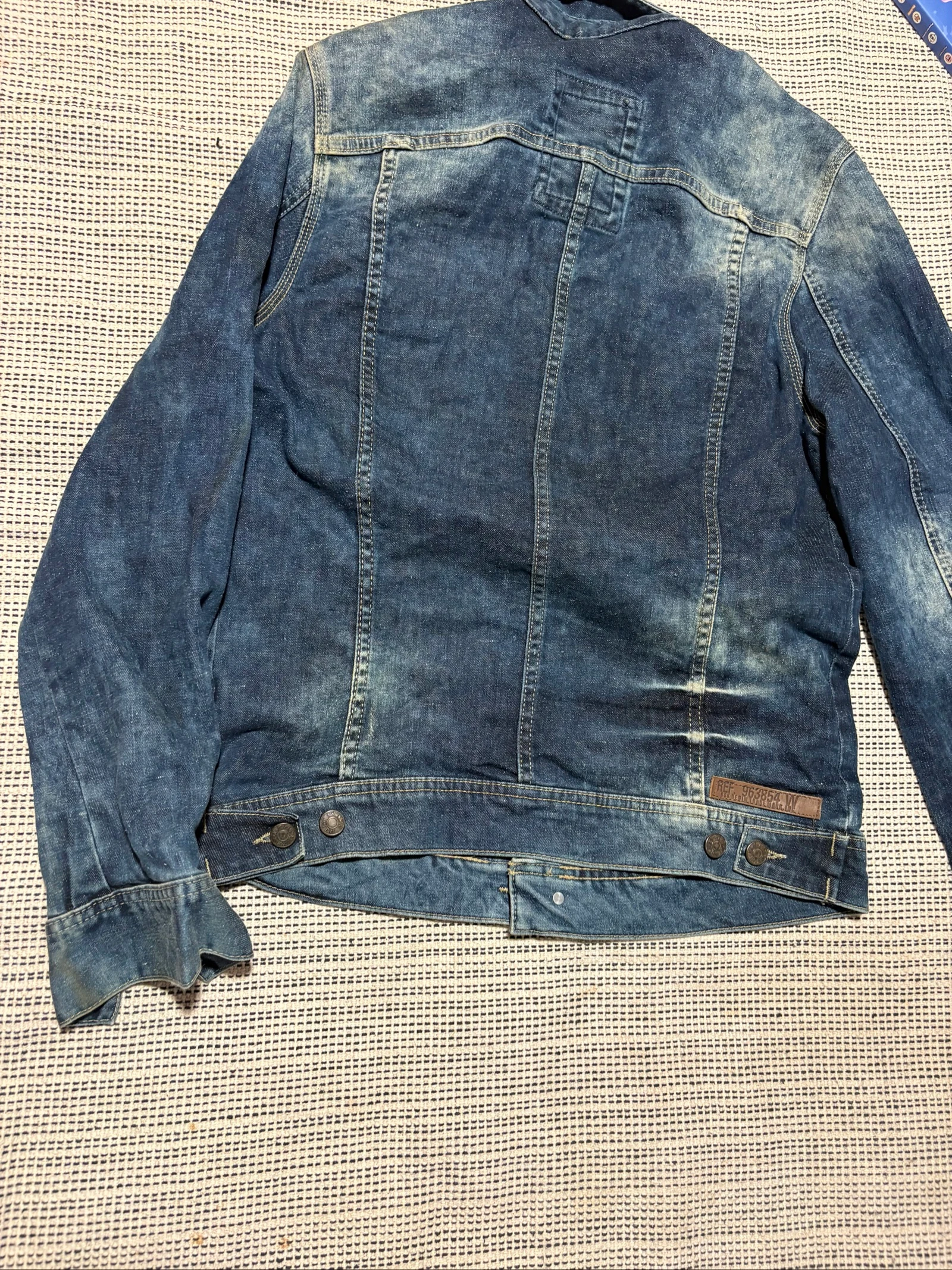 veste en jean bershka M 38 denim vestebazante veste vintage déchirée spijkerjas vestspijker – photo 10